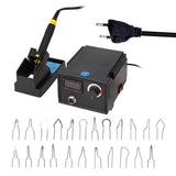 Multifunctional Digital Electric Gourd Wooden Pyrography Machine Pointer Instrument with 23pcs Heating Pen Heads