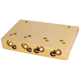 A Set of Gold 4 Strings Bass Bridge Guitar Strings Bridge Guitar Accessories Parts Musical Instrument