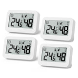 4-Pack Mini Hygrometer Indoor Thermometer, Humidity Gauge With Celsius, Humidity Meter Digital Temperature Monitor