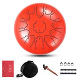 tongue Drum 12 Inch Steel Tongue Drum Set 13 Tune Hand Pan Drum Pad Tank Sticks Carrying Bag Percussion Instruments Accessories