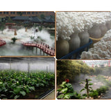 12 Head Ultrasonic Mist Maker Stainless Steel Air Humidifier Hydroponics Nebulizer Water Fountain Pond Atomizer DC48V Fogger