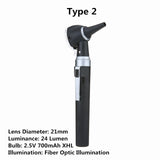 Carevas Fiber Optic LED Otoscope 3X True View Full Spectrum Home Physician Ear Care Diagnostic Set for Adult Children Kids