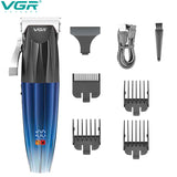 VGR Professional lithium hair clipper for men cord/cordless barber electric hair trimmer rechargable hair cutting machine