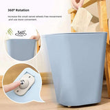 8pcs Self Adhesive Caster Wheels Mini Swivel Wheels Stainless Steel Paste 360 Degree Rotation Sticky Pulley for Bins Storage Box