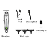 Kemei 1949 Professional Hair Clipper All Metal Men Electric Cordless Hair Trimmer 0mm Baldheaded T Blade Finish Haircut Machine