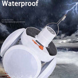 Solar Rechargeable Light LED Power Failure Emergency Bulb Light Rechargeable Folding Tent Light For Garden Tents