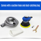 10000rpm Vacuum Air Sander Pneumatic Sander Self-Vacuum Palm Orbital Sander Grinder Polisher Sanding Machine Tool 6''