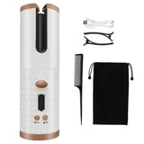 Cordless Automatic Hair Curler iron wireless Curling Iron USB Rechargeable Air Curler for Curls Waves LCD Display Ceramic Curly