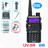 Original Baofeng UV 5R 10KM CB Ham Radio Station Two-way Amateur VHF Powerful 8W /5W UV-5R Walkie-talkie Hunting Radios