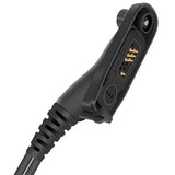 Earpiece Acoustic Tube Radio Ear Piece Two Way Headset With Mic For Motorola APX6000 APX4000 APX7000