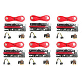 VER 009S PCIE Riser 1X to 16X Graphics Extension Card for GPU Mining Riser Card Extender , PCI Express Adapter, 6-Pack