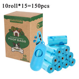 150pcs Pet Dog Poop bag biodegradable garbage Bags For dogs cats animal Outdoor Clean Pets dog products Green/blue