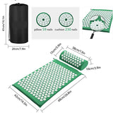Acupressure Massager Mat Head Neck Back Pain Relief Foot Massage Cushion Pillow Yoga Spike Mat Acupuncture pad Needle Massager