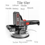 12V Electric Portable Ceramic Tile Vibrator High Power Multifunctional Ceramic Tile Vibrator Ceramic Tile Tool with 1 PC Battery