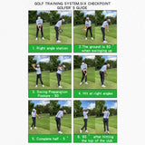 Golf Swing Trainer Portable Golf Swing Training Aid Golf Swing Plane Corrector Swing Arm Correct Posture Auxiliary Training Tool