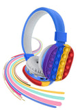 2021 New Decompression 5.0 Goston Stereo Headset Creative Silicone Bubble Fidget Toys Luminou Large Simpl Fidget Toy for Kid