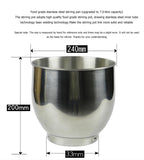 Food Processor 7L 1200W 6-speed 110V 220V Kitchen Stand Mixer Cream Egg Whisk Blender Cake Dough Mixer Bread Maker Machine