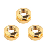 3pcs/Pack Copper Endpin  Strap Buttons Gold for Guitar Bass Parts