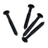 1 Set Electric Guitar Neck Plate with Screws for Strat Tele Guitar Precision,Jazz Bass Replacement, Black &amp; 1x Black El