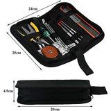 Guitar Tool Kits,28Pcs Repair Setup Maintenance Adjustments with Carry Bag DIY for Electric Guitar, Ukulele, Bass Banjo