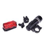 Waterproof Bike Bicycle Lights 5 LEDs Bike Bicycle Front Head Light + Safety Rear Flashlight Headlight Accessory Bicycle Lights
