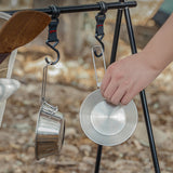 Stainless Steel Foldable Cup Outdoor Camping Bowl Picnic Outdoor Food Containers Heatable Tea cup Coffee Cup Camping Tableware