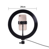 Studio Live Led Ring Light LED Ring Light With Phone Holder And Tripod 12W 2700K-6500K For Phone Selfie Light Photograph