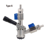 Commercail Beer Keg Washing and Filling Coupler Type S/D G5/8" Stainless Steel 304 Ball Valve