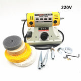 220V 350W Polishing Machine For DIY Woodworking JadeJewelry Dental Bench Lathe Machine Motor Grinding Machine