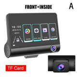 Car DVR 3/2 Cameras Lens 4.0 Inch Camera Dual Lens DVRS Auto Rearview Cam Recorder Camera With Recorder Video M1E9