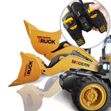 RC Excavator Toy RC Hydraulic Car Construction Vehicle For Kids Rechargeable RC Bulldozer Engineering Vehicle Model Toy Boy Gift