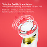 Micro-current Beauty Instrument Facial Lifting Anti Wrinkle Ultrasonic Introducer EMS Red Color Light Skin Tightening Machine