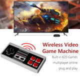 Powkiddy PK02 Video Game Console Built in 620 Classic Games USB TV Game Console Stick Retro 8 Bit Player Wireless Controller