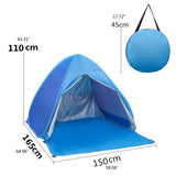 2021 Upgrade Beach Fully Automatic With Curtain Free To Build Camping Tent Beach Shade Tent Quick Open Outdoor Camping Tent