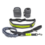 Outdoor Dog Running Padded Waist Bag Belt Reflective Strip Elastic Leash Perfect Walking Training Pet Leash Set Hands Free