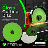 5 Pcs Glass Cutting Blades, Saw Blade Wheels, Angle Grinder Glass Ceramic Cutting, 4Inch Ultra Thin Diamond Saw Blade
