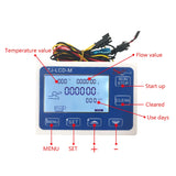 Digital LCD Display Quantitative Controller Water Control + 1" Hall Effect Flow Sensor Flowmeter + 1" Solenoid Valv-e N/C Norma