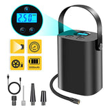 HOT-Rechargeable Air Compressor 3000Mah, Mini Portable Tire Inflator Electric Tire Air Pump, Lcd Display Led Light, For Cars