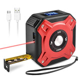 USB Rechargeable 40m Measure Digital Tape With Roll Cord Mode Laser Measure Tape High Impact Professional Measuring Tool