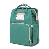 2 in 1 Multifunctional Baby Diaper Bag Backpack Portable Travel Backpack Baby Bed Nest Waterproof Nappy Stroller Bag for Outdoor
