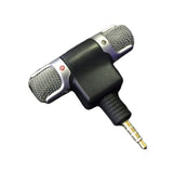 Mini 3.5mm Jack Microphone Supports 2 Channel Recording. For Recording Mobile Phone Studio Interview Microphone For Smartphone