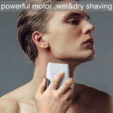 Professional powerful electric shaver for men beard electric razor bald shaving machine barber finishing fade rechargeable set