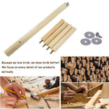 Bird Toys Parrot Perch 4 Layer Stages Toys Natural Wood Rotating Ladder Bird Parakeet Cage Birds Accessories Pet Supplies