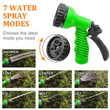 25FT-100FT Garden Hose Expandable Magic Flexible Water Hose EU Hose Plastic Hoses Pipe With Spray Gun To Watering Car Wash Spray