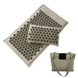 Nature Organic Linen Coconut Palm Massage Yoga Mat Sport Pillow Mat Lotus Spike Acupressure Mat Cushion Back Neck Pain Relief