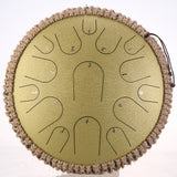 nEW Steel Tongue Drum 13 inch 15 tone Drum Handheld Tank Drum Percussion Instrument Yoga Meditation Beginner Music Lovers Gift
