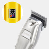 All Metal Cordless Professional Hair Trimmer Adjustable Beard Hair Clipper For Men Electric Hair Cutting Machine Rechargeable