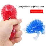 Spongy Banana Grape Bead Stress Ball Toys Squeeze Soft Fruit Shape Sensory Decompression Toy for Adult Kids Fidget Squishy Toys