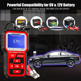 KW681 2 in 1 Car Diagnostic Scanner Automotive  6-12V  Battery Alternator Load Tester Check Engine Code Reader Scan Tools