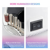 Wireless Nail Drill Machine 35000RPM Rechargeable Nail Drill Polisher Professional Nail Art Manicure Equipment Kit File Cutter